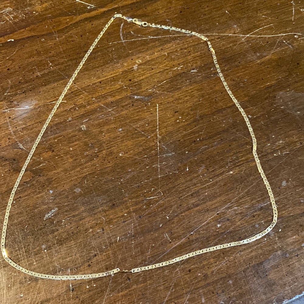 Gold Plated Mariner Link Chain